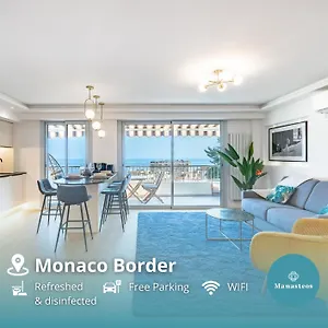 Baie De Monaco, Vue Mer, Terrasse, Parking Gratuit Appartement Beausoleil